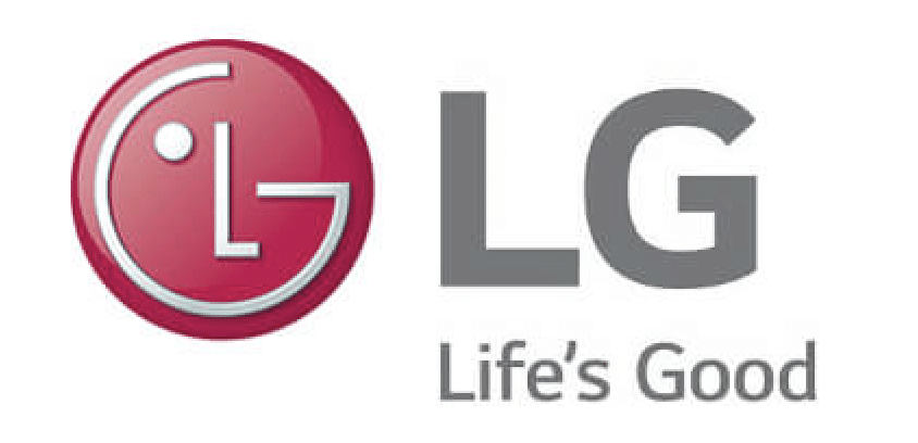 Lg electronics logo with the tagline "life's good.