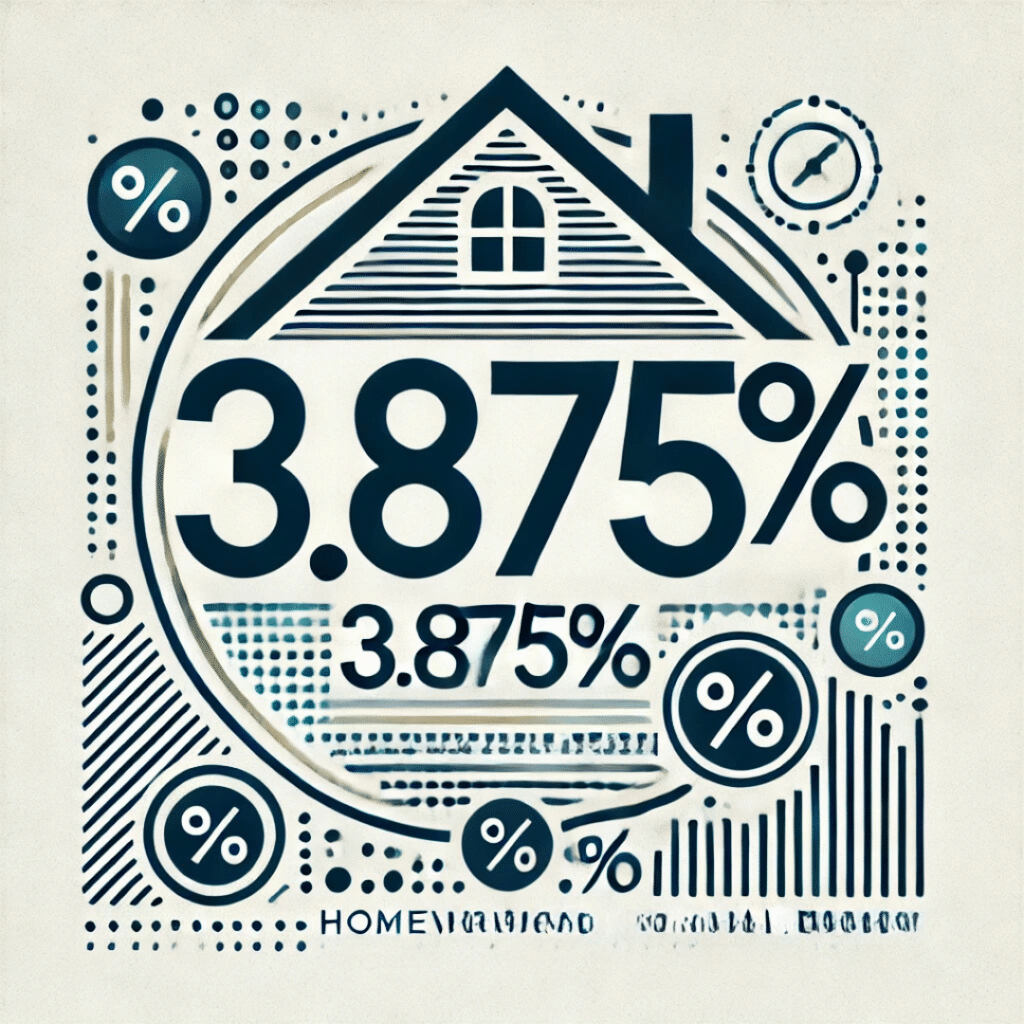 An image of an interest rate of 3.875