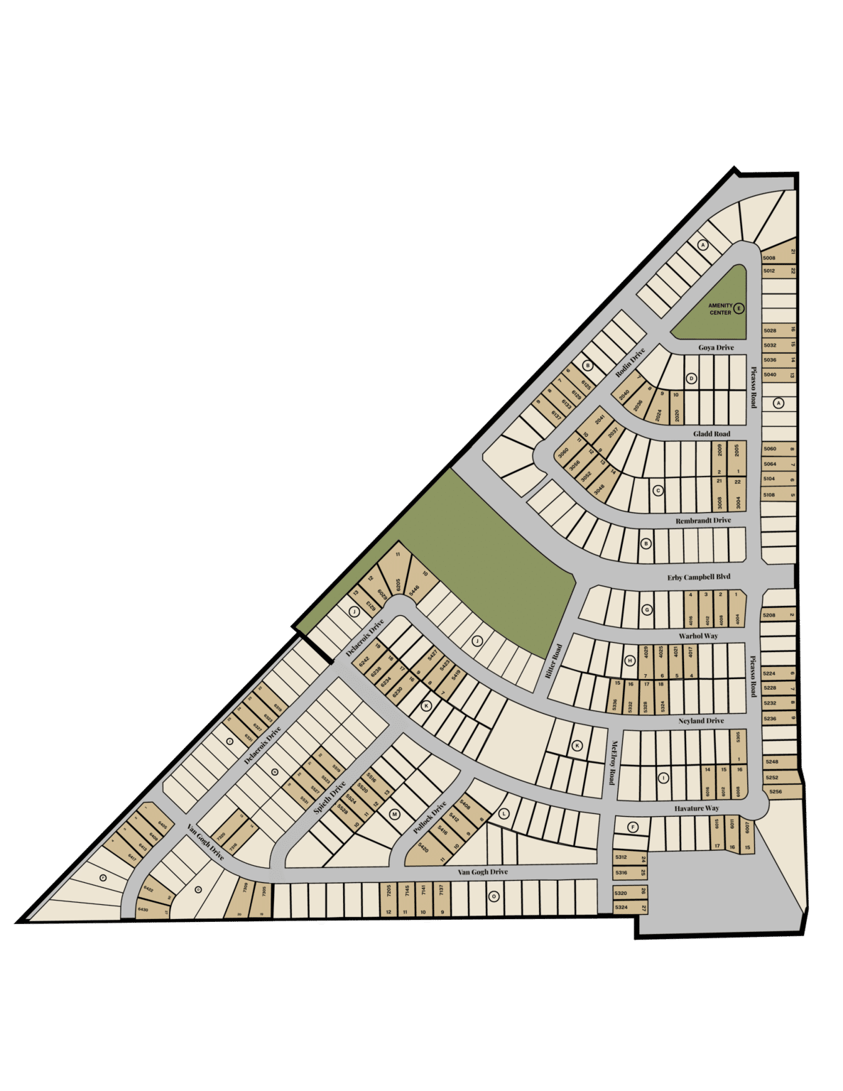 Mercer Meadows Plat Map